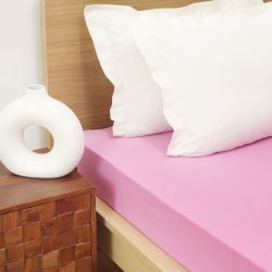 Karaca Home Fuşya Penye Tek Kişilik Fitted Çarşaf