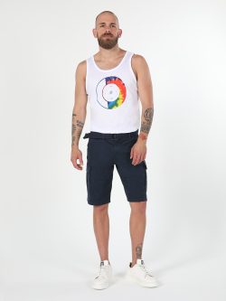 Regular Fit Orta Bel Normal Kesim Lacivert Erkek Şort