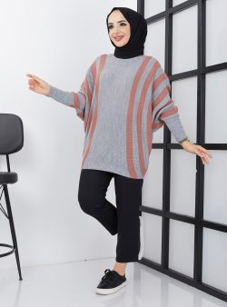 Triko Tunik SAHRA BUTİK Gri