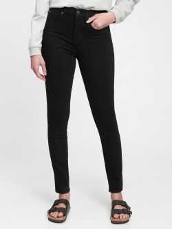Siyah High Rise True Skinny Washwell™ Jean Pantolon