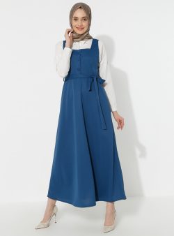 Tesettür Elbise ZENANE İndigo