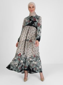 Tesettür Elbise ZENANE Vizon