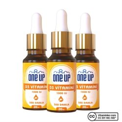 One Up D3 Vitamini 1000 IU 20 mL Damla 3 Adet