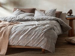 Madame Coco Bettine Çift Kişilik Baskılı Nevresim Takımı – Gri