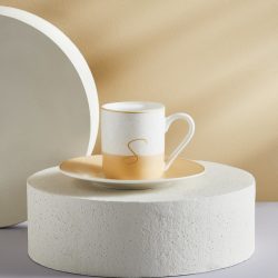 Karaca S Harfli Porselen Kahve Fincanı 100 ml