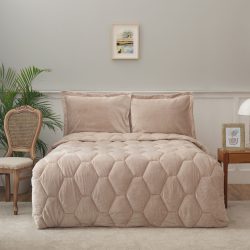 Sarah Anderson Aron Açık Kahve Çift Kişilik Welsoft Uyku Seti