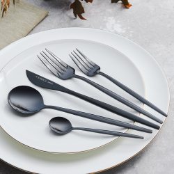 Karaca Orion 30 Parça 6 Kişilik Çatal Kaşık Bıçak Takımı Black