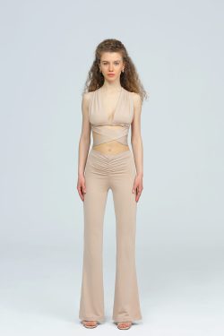 Bej Gaia Bağlamalı Büstiyer