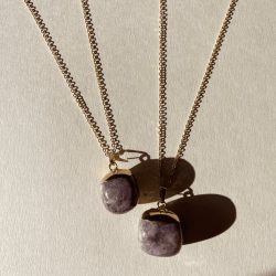 Lepidolit Antheia Kolye