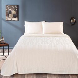 Taç Jonas Jakar Tek Kişilik Pike Takimi Ekru Ekru