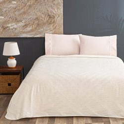 Taç Finley Jakar Tek Kişilik Pike Takimi Ekru Ekru