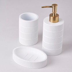 Linens Nube 3’Lü Banyo Seti Beyaz Beyaz