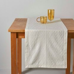 Linens Tinsy Runner Masa Örtüsü 40×180 Cm Gold Gold