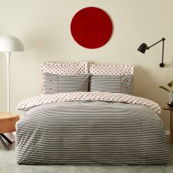 Karaca Home Polka 0 Pamuk Çift Taraflı Çift Kişilik Nevresim Takımı Siyah