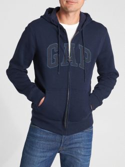 Lacivert Gap Logo Kapüşonlu Sweatshirt