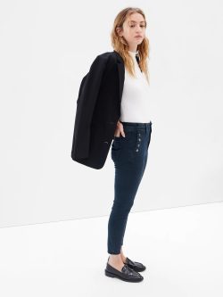 Koyu Mavi High Rise Universal Legging Washwell™ Jean Pantolon