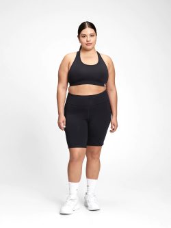 Siyah GapFit High Rise Biker Şort