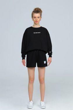 Siyah Weekend Oversize Sweatshirt