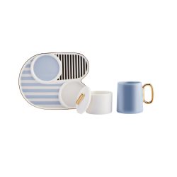 Karaca Jules Mavi 2 Kişilik Kahve Sunum Seti 80 ml