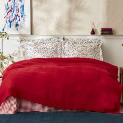 Karaca Home Noya 0 Pamuk Tek Kişilik Pike Takımı Kırmızı