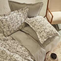 Karaca Home Doğasever Ivy Pamuk Dönüşüm Çift Kişilik Nevresim Takımı Haki