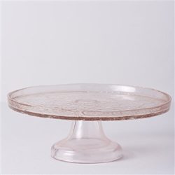 Linens Gleam Cam 25 Cm Ayakli Servis Somon Somon