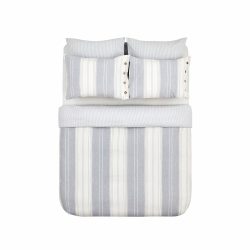 Karaca Home Palma İndigo Çift Kişilik İpliği Boyalı Nevresim Takımı