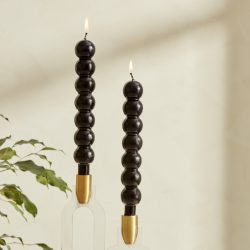 Karaca Home Buble 2li Şamdan Mumu Siyah