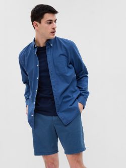 Mavi 8” Vintage Şort