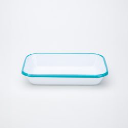 Karaca Refika’dan Emaye Kayık Tabak 21 Cm Mavi