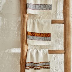 Karaca Home Arslantepe Jakar 3lü Havlu Set Ekru 30×50 cm
