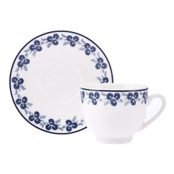 Emsan Casy New Bone 2 Kişilik Kahve Fincan Takımı 90 ml Lacivert