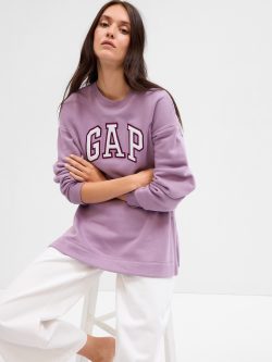 Mor Relaxed Gap Logo Tunik Sweatshirt