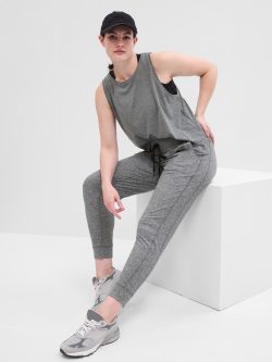 Gri GapFit Brushed Jersey Atlet