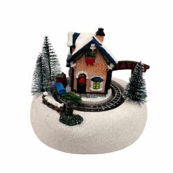 Karaca Home New Year Led Işıklı Tren İstasyonu