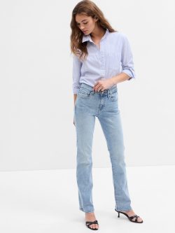 Açık Mavi Mid Rise Baby Boot Washwell™Jean Pantolon